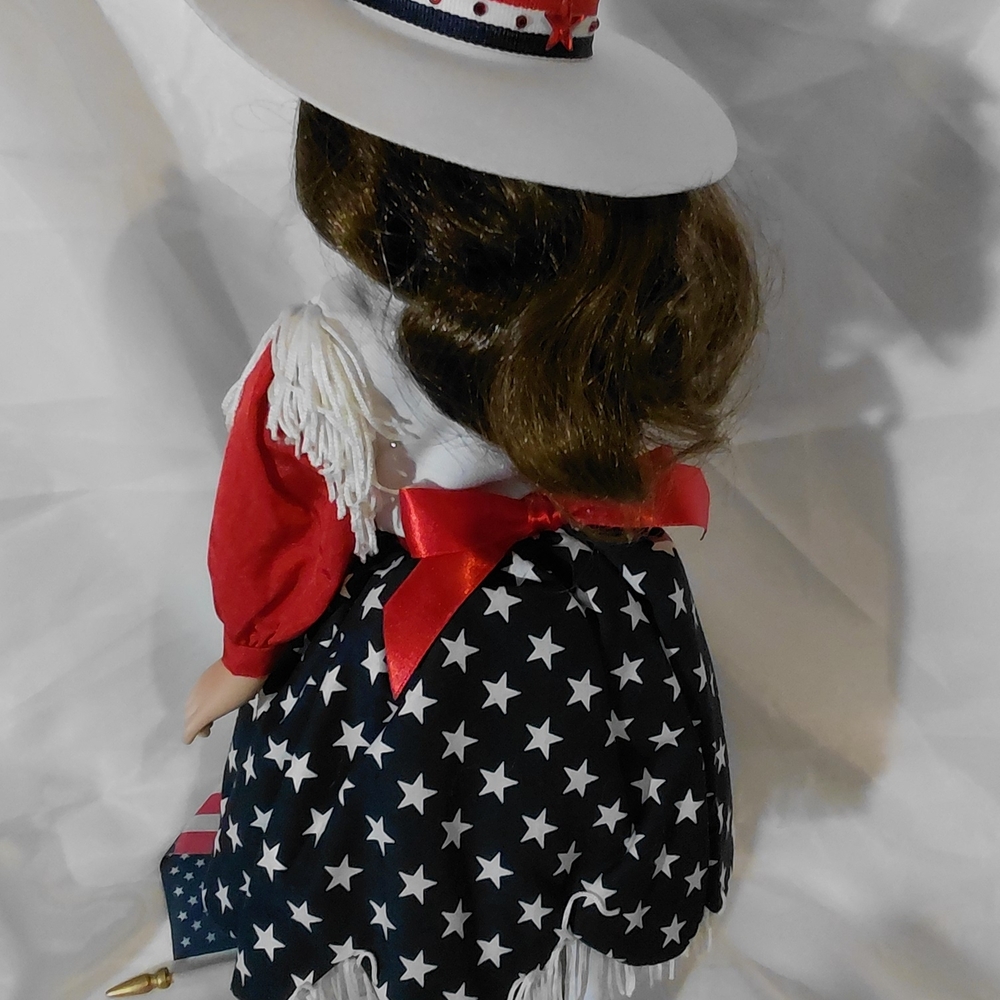 Patriotic Doll with Red and Blue Outfit - Picture 8 of 10